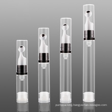 5ml 10ml 12ml 15ml Wholesale empty clear plastic eye cream bottles luxury serum airless pump bottle